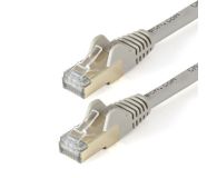 StarTech 10 m CAT6a Ethernet Cable - 10 Gigabit Shielded Snagless RJ45 100W PoE Patch Cord - 10GbE STP Category 6a Network Cable w/Strain Relief - Grey Fluke Tested UL/TIA Certified