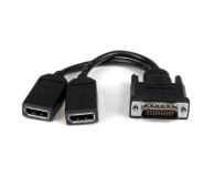 StarTech 8" (20 cm) DMS-59 to Dual DisplayPort Adapter Cable - 4K x 2K Video - LFH DMS 59 pin (M) to 2x DisplayPort 1.2 (F) Splitter Y Cable - LFH Graphics Card to Dual DP Monitors