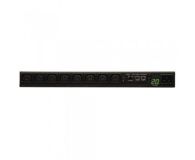 Tripp Lite 3.2-3.8kW Single-Phase Monitored PDU, 200-240V Outlets (8-C13), C20/L6-20P Adapter, 2.59 m Cord, 1U Rack-Mount