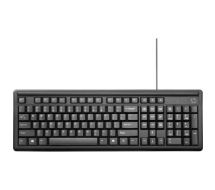 100 - Tastatur - USB - QWERTY - Englisch - Schwarz 
