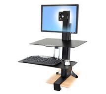 WorkFit-S Single HD Workstation with Worksurface Standing Desk - Befestigungs