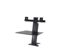 WorkFit-SR Dual Monitor Standing Desk Workstation - Befestigungskit -2 L