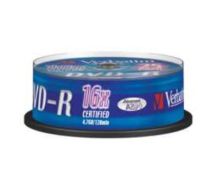 25 x DVD-R - 4.7 GB 16x - mattsilber 