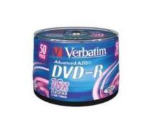 50 x DVD-R - 4.7 GB 16x - mattsilber 