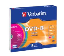 Colours - 5 x DVD-R - 4.7 GB 16x 