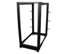 StarTech 25U Adjustable Depth Open Frame 4 Post Server Rack w/ Casters / Levelers and Cable Mana