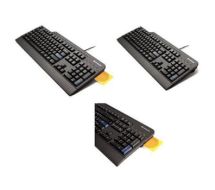 Smartcard - Tastatur - USB - USA - Schwarz 