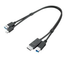 Dual Head - Display / USB Kabelset - USB Typ A, DisplayPort (M) 
