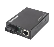 Gigabit PoE+ Media Converter, 1000Base-T RJ45 Port to 1000Base-LX (SC) 