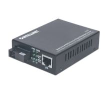 Gigabit Ethernet WDM Bi-Directional Single Mode Media Converter, 10/100/1000B