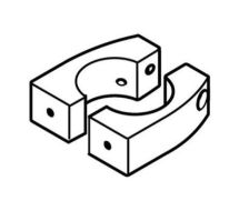 Montagekomponente (Klammer) - Aluminium 