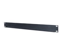 19" Blindabdeckung, 1 HE, schwarz - Blindabdeckung - Schwarz, RAL 9005 - 1U -