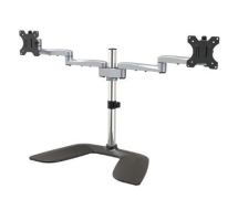StarTech Dual Monitor Stand - Ergonomic Desktop Monitor Stand up to 32" VESA Displays - Free