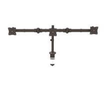 StarTech Desk Mount Triple Monitor Arm - Ergonomic VESA 3 Monitor Mount up to 27" - Articulating