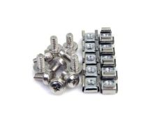 StarTech 100 Pkg M6 Mounting Screws and Cage Nuts Server Rack Cabinet
