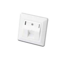 Digitus Wallplate Keystone Modules, German type, middle plate 50x50 mm, frame 80x80 mm
