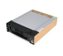 StarTech Black Aluminum 5.25in Rugged SATA Hard Drive Mobile Rack Drawer