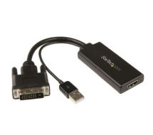 StarTech DVI to HDMI Video Adapter with USB Power and Audio - 1080p