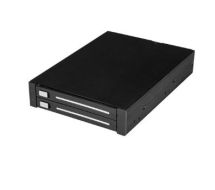StarTech Dual-Bay 2.5�� SATA SSD / HDD Rack 3.5�� Bay - Trayless - RAID