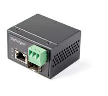 StarTech PoE+ Industrial Fiber to Ethernet Media Converter 30W - SFP to RJ45 - Singlemode/Multim