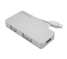 StarTech Aluminum Travel A/V Adapter3-in-1 Mini DisplayPort to VGA, DVI or HDMI - 4K