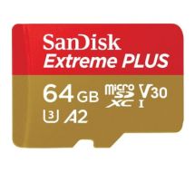 Sandisk 64GB Extreme Plus microSDXC memory card Class 10