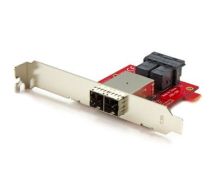 StarTech Mini-SAS Adapter - Dual SFF-8643 to SFF-8644 - with Full and Low-Profile Brackets - 12Gbps