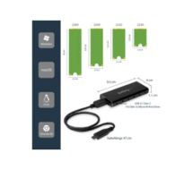 StarTech M.2 SSD Enclosure M.2 SATA SSDs - USB 3.1 (10Gbps) with USB-C Cable