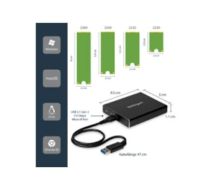 StarTech Dual-Slot Drive Enclosure M.2 SATA SSDs - USB 3.1 (10Gbps) - RAID