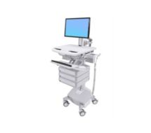 Cart with LCD Pivot, LiFe Powered, 3 Drawers - Wagen -LCD-Display / PC-A