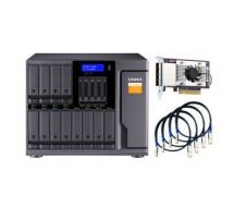 QNAP TL-D1600S storage drive enclosure 2.5/3.5" HDD/SSD enclosure Black,Grey