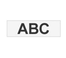 Schwarz auf durchsichtig - Rolle (1,2 cm x 8 m) 