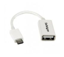 StarTech 5in White Micro USB to USB OTG Host Adapter M/F