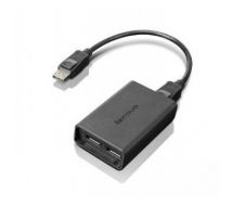 Lenovo DisplayPort to Dual-DisplayPort Monitor Cable USB cable USB A Black