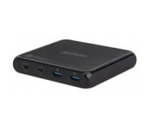 Charging Station, 2x USB-C and 2x USB-A Ports, USB-C Outputs: 1x 60W and 1x 3