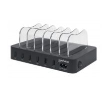 Charging Station, 6x USB-A Ports, Outputs: 6x 2.4A, Smart IC, LED Indicator L