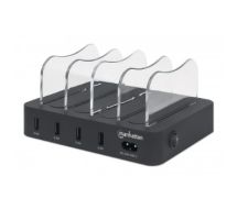 Charging Station, 4x USB-A Ports, Outputs: 4x 2.4A, Smart IC, LED Indicator L