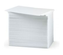 Zebra 30 MIL WHITE PVC CARDS, 500 CARDS PER BO