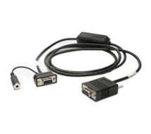 Zebra 25-13228-03R serial cable Black 1.8 m DB9