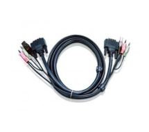 Aten 2L7D02UD KVM cable 1.8 m Black