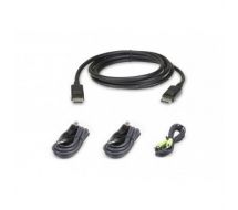 Aten 2L-7D02UDPX4 KVM cable 1.8 m Black