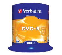 100 x DVD-R - 4.7 GB 16x - mattsilber 