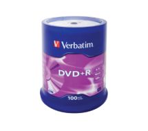 100 x DVD+R - 4.7 GB 16x - mattsilber 