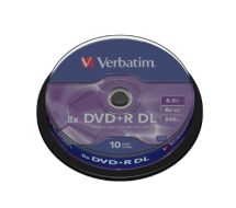 10 x DVD+R DL - 8.5 GB 8x - mattsilber 