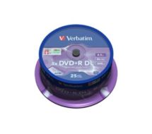 25 x DVD+R DL - 8.5 GB 8x - mattsilber 