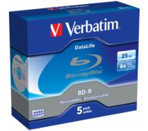 DataLife - 5 x BD-R - 25 GB 6x - Jewel Case (Schachtel) 