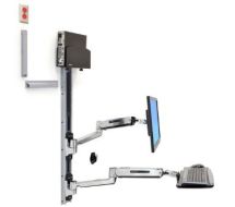 LX Sit-Stand Wall Mount System - Befestigungskit (Wandarm, CPU-Halter, Mausha