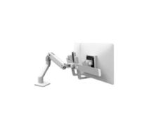 HX DESK DUAL MONITOR ARM WHITE