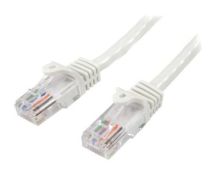 StarTech Cat5e Ethernet Patch Cable with Snagless RJ45 Connectors - 10 m, White