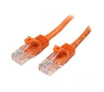 StarTech 45PAT50CMOR networking cable 0.5 m Cat5e U/UTP (UTP) Orange